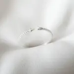 Anel Cravejado Seta Lisa Regulável - Imagem 2