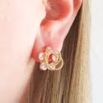 Brinco Entrelaçado com Zircônias - Imagem 2