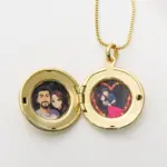 Relicário Redondo Liso - Imagem 2