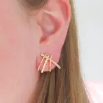 Brinco Linhas Zircônias - Imagem 2