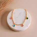 Colar Choker Gotas Coloridas